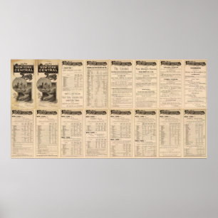 Póster Central de Nueva York y ferrocarril 2 del río