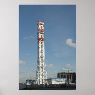 Póster Central eléctrica de calefacción