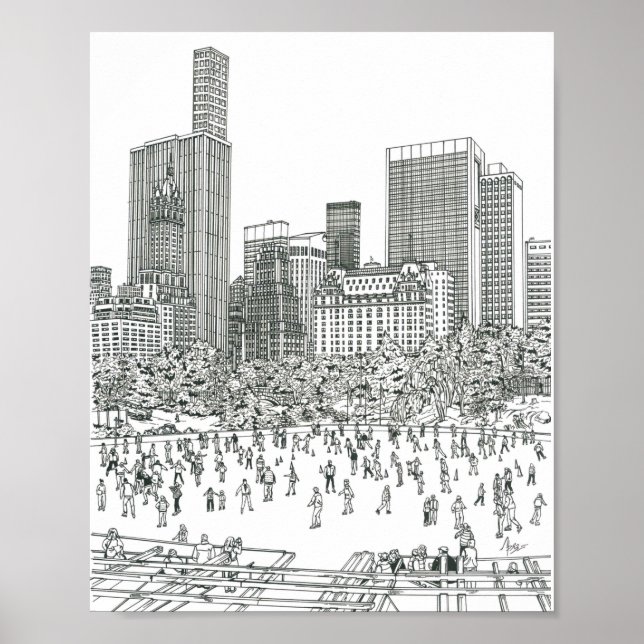 Póster Central Park (Frente)