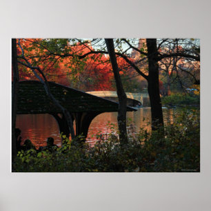 Póster Central Park: Conversación frente al puente Bow