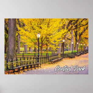 Póster Central Park, Manhattan, Nueva York, Estados Unido
