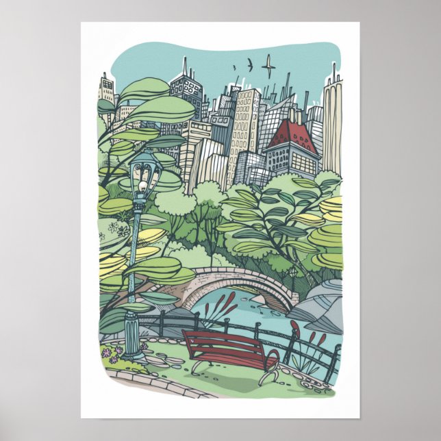 Póster Central Park | New York City, NY (Frente)