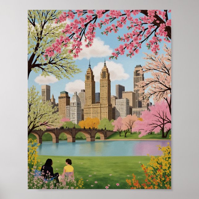 Póster Central Park Nueva York (Frente)