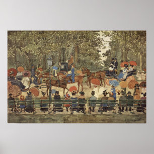 Póster Central Park, Nueva York, 1901