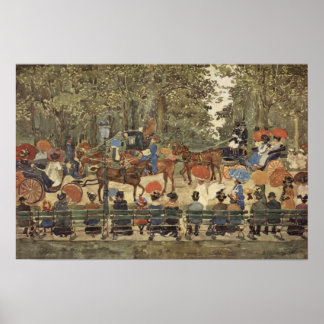 Póster Central Park, Nueva York, 1901