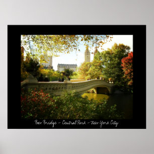 Póster Central Park - Puente Bow - Nueva York