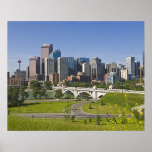 Póster Centre St Bridge and Downtown Calgary, Alberta,