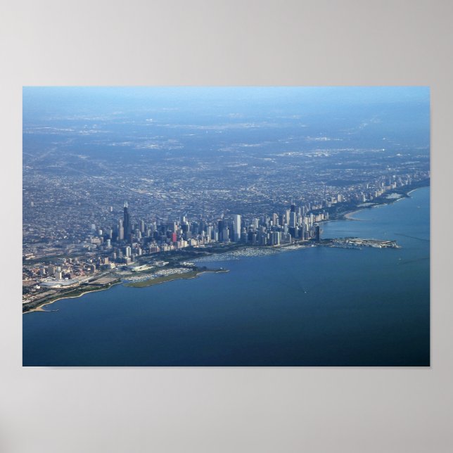 Póster Centro Aéreo de Chicago 11x16 (Frente)