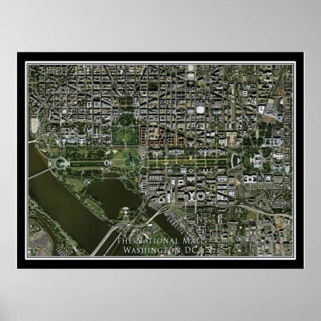 Póster Centro comercial nacional de Washington DC desde s (Frente)