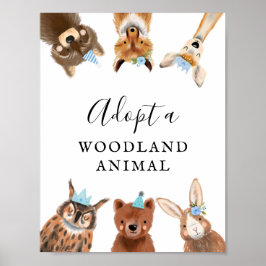 Póster Centro de Adopción | Rótulo de la fiesta de cumple