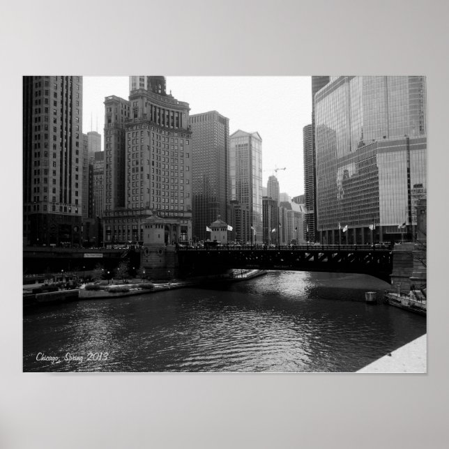 Póster Centro de Chicago (Frente)