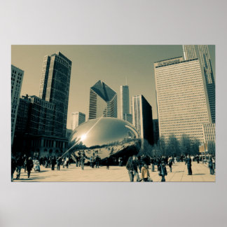 Póster Centro de Chicago