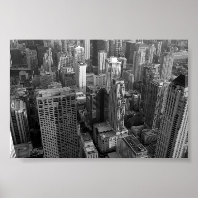 Póster Centro de Chicago (Frente)