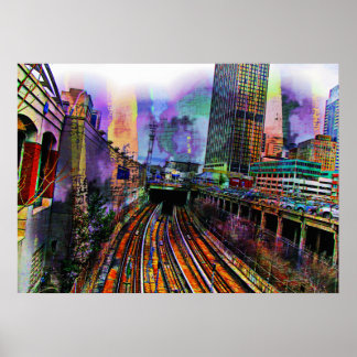 Póster Centro de Chicago