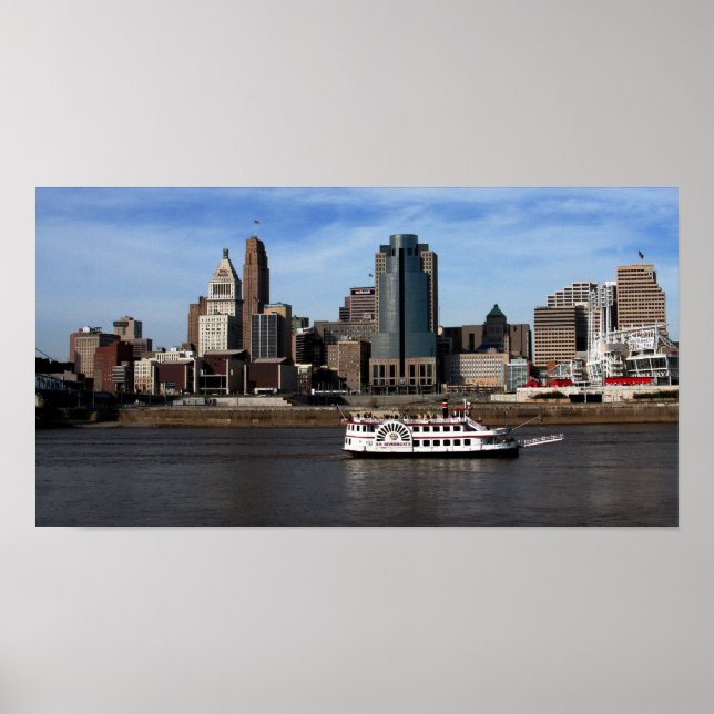 Póster Centro de Cincinnati (Frente)