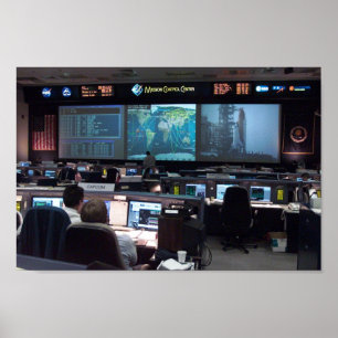 Póster Centro de Control de Misiones (STS-110)