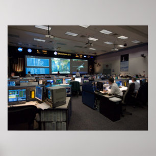 Póster Centro de Control de Misiones (STS-119)