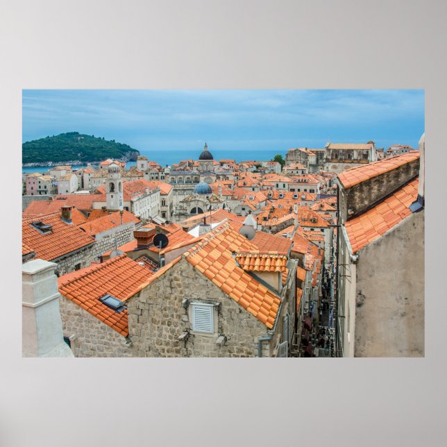 Póster Centro de Dubrovnik (Frente)