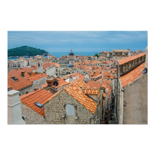Póster Centro de Dubrovnik (Anverso)