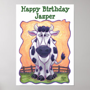 Póster Centro de Fiesta de vaca