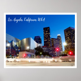 Póster Centro de Fotografía Nocturna de Los Ángeles Calif