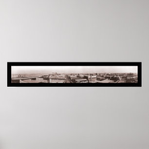 Póster Centro de Galveston, TX Foto 1910