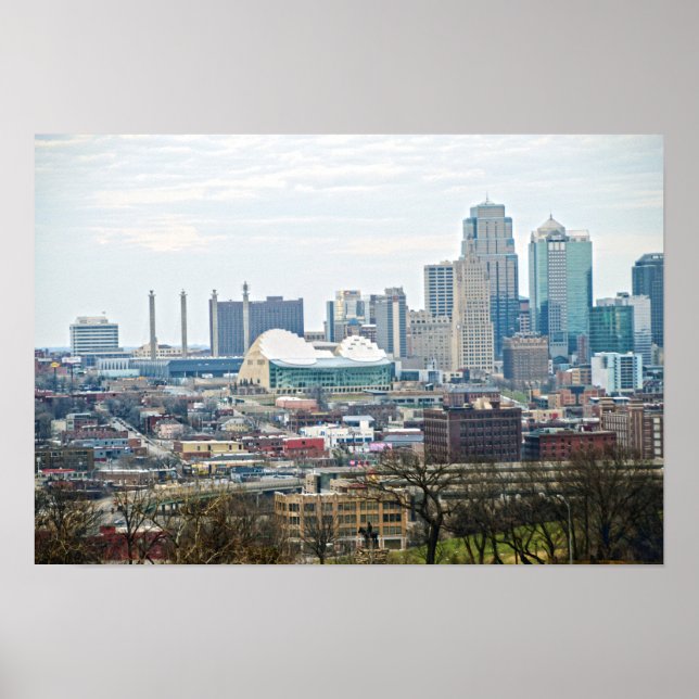 Póster Centro de Kansas City, Missouri, View (Frente)