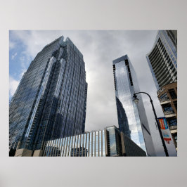 Póster Centro de Nashville, Tennessee