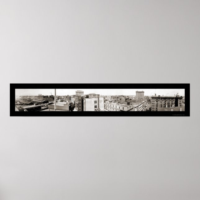 Póster Centro de Norfolk, VA Photo 1919 (Frente)