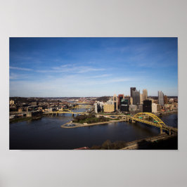 Póster Centro de Pittsburgh, Pennsylvania