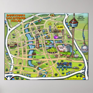 Póster Centro de San Antonio