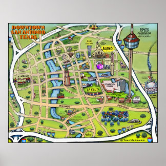 Póster Centro de San Antonio