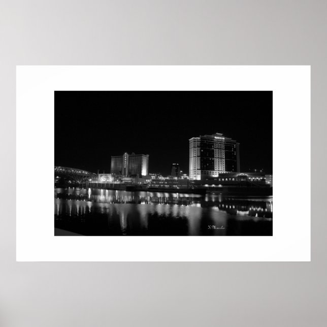 Póster Centro de Shreveport, los casinos de La Haya y fre (Frente)