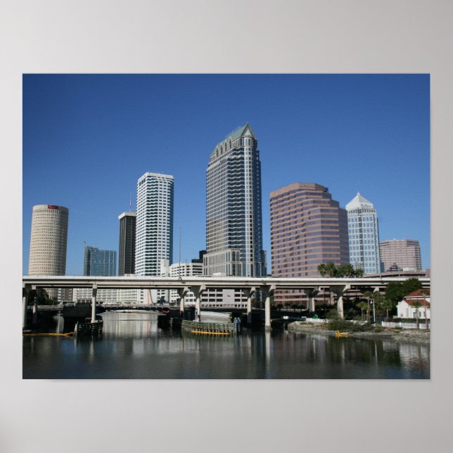 Póster centro de Tampa (Frente)