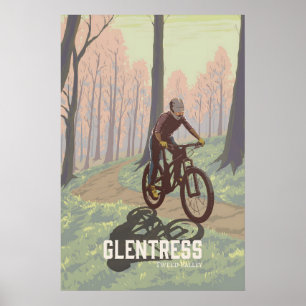 Póster Centro de Trail de Bicicleta de Montaña Glentress 