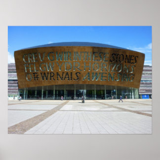 Póster Centro del Milenio, Cardiff (Gales)