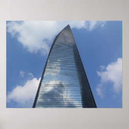 Póster Centro Financiero Mundial de Shanghai China