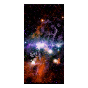 Póster Centro Galáctico de la Vía Láctea Rayos X Hubble