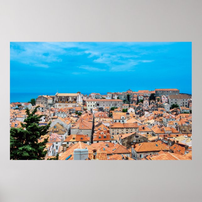 Póster Centro histórico de Dubrovnik (Frente)