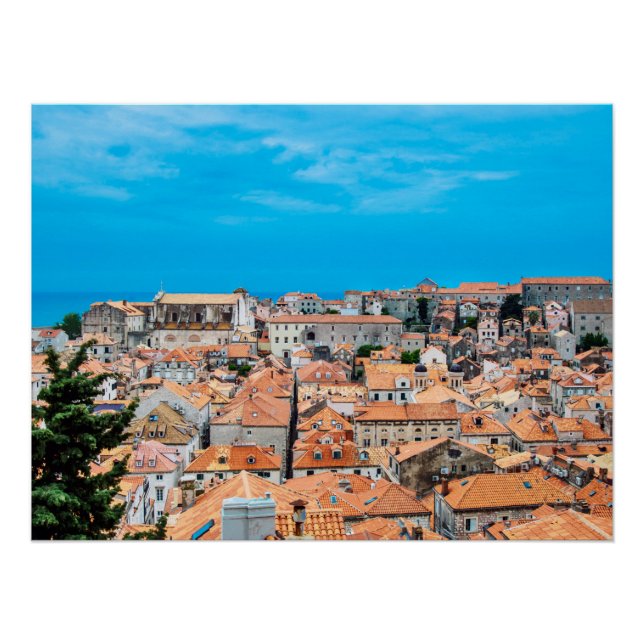 Póster Centro histórico de Dubrovnik (Anverso)
