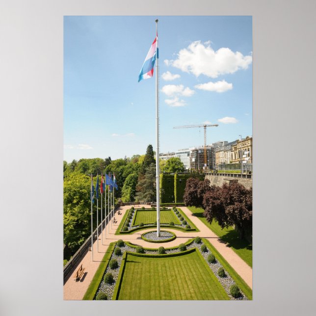 Póster centro histórico de la ciudad de Luxemburgo (Frente)