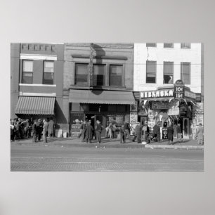 Póster Centro Omaha Hobo: 1938