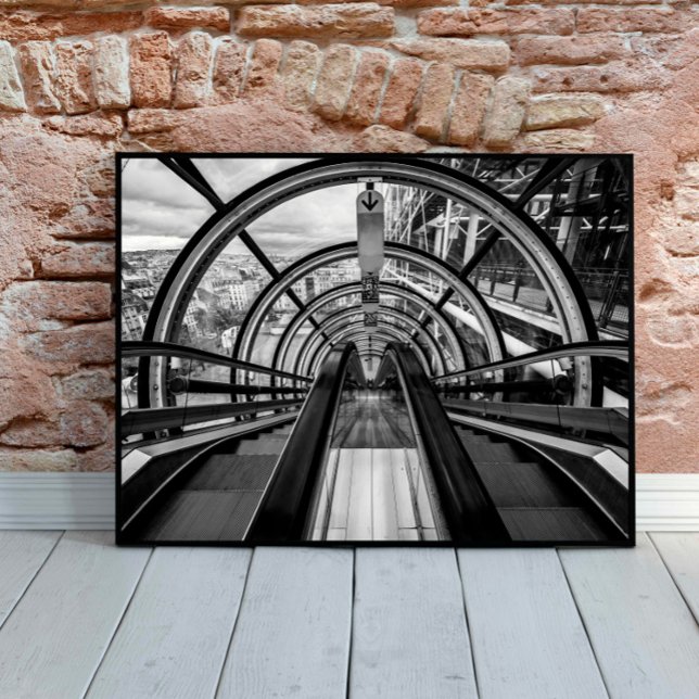 Póster Centro Pompidou Fotografía de Bella Artes blanco y (Subido por el creador)