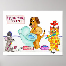 Póster Cepíllate Los Dientes