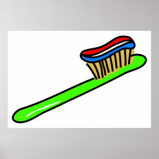 Póster Cepillo de dientes