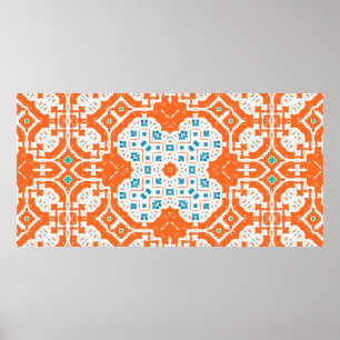 Póster Cerámica de talavera mexicana antigua. Sin inconve