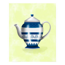 Cerámica hecha a mano tunecina (recipiente para té