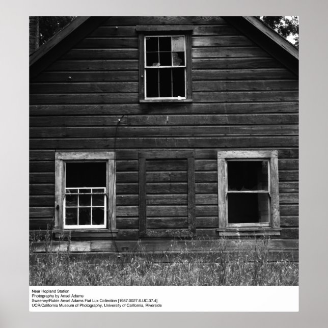 Póster Cerca de la estación Hopland de Ansel Adams (Frente)