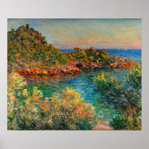 Póster Cerca de Monte Carlo, famoso cuadro de Claude Mone
