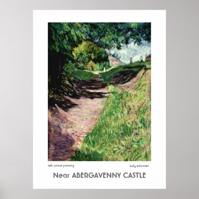 Póster Cerca del Castillo de Abergavenny Imprimir o Poste (Frente)